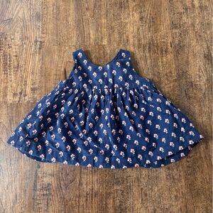 GAP Navy and Pink Floral Top for Kids
